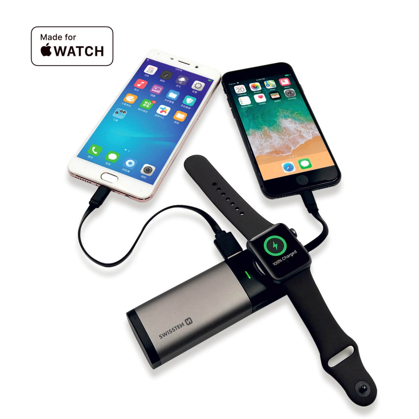 Powerbanka Swissten 2in1 (iPhone + Apple Watch) 6700 mAh